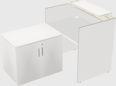 L-shaped modular reception