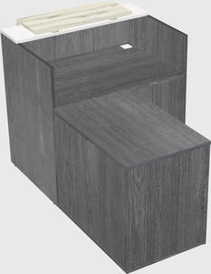 L-shaped modular reception
