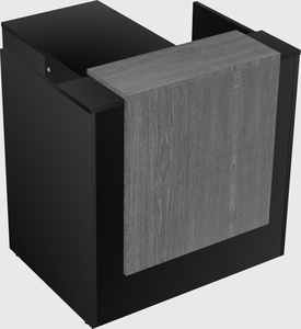 L-shaped modular reception