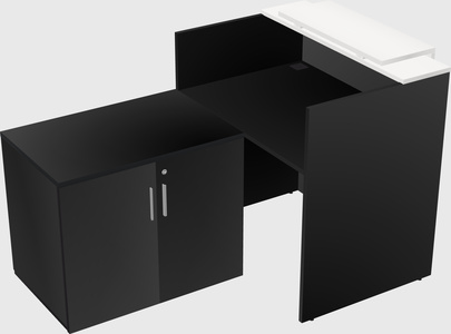 L-shaped modular reception