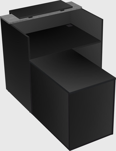 L-shaped modular reception
