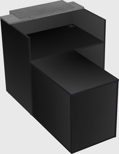L-shaped modular reception