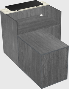 L-shaped modular reception