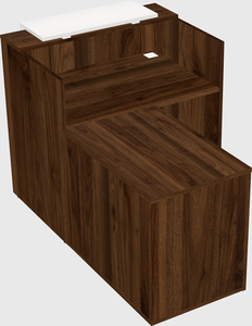 L-shaped modular reception