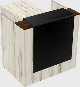 L-shaped modular reception
