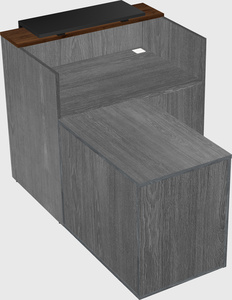 L-shaped modular reception