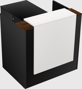 L-shaped modular reception