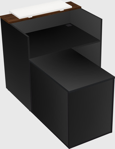 L-shaped modular reception