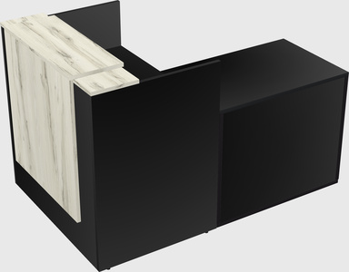 L-shaped modular reception