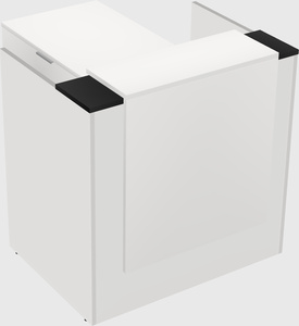 L-shaped modular reception