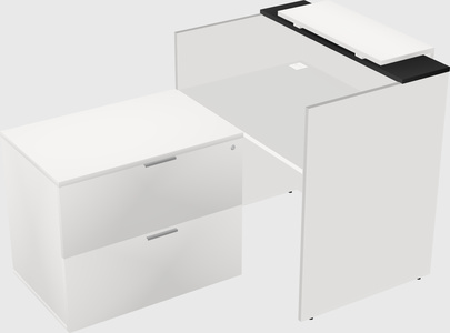 L-shaped modular reception