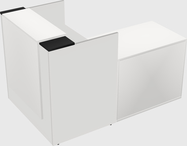 L-shaped modular reception