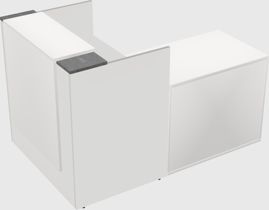 L-shaped modular reception