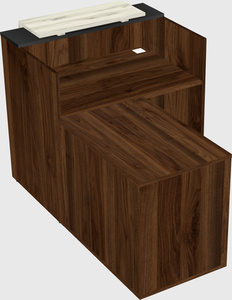 L-shaped modular reception
