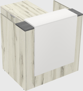 L-shaped modular reception