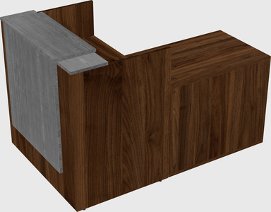 L-shaped modular reception