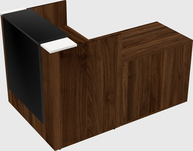L-shaped modular reception
