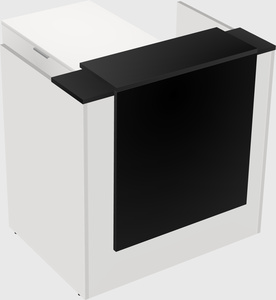 L-shaped modular reception