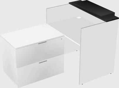 L-shaped modular reception