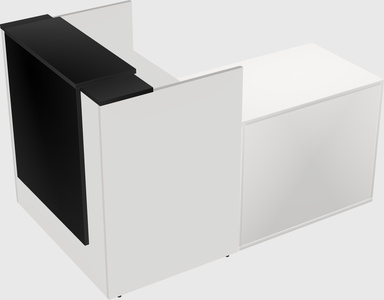 L-shaped modular reception