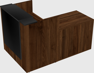 L-shaped modular reception