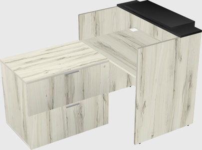 L-shaped modular reception