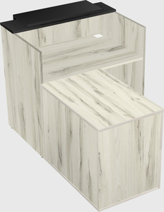 L-shaped modular reception