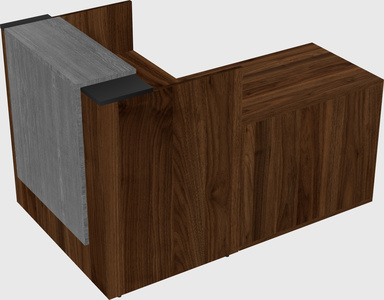 L-shaped modular reception