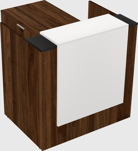 L-shaped modular reception