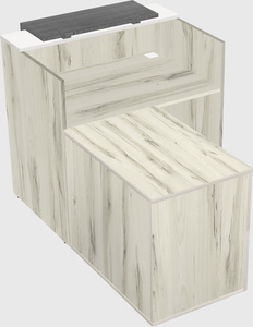 L-shaped modular reception