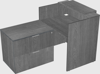 L-shaped modular reception