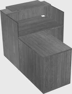 L-shaped modular reception