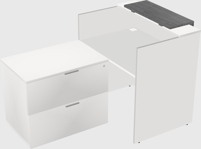L-shaped modular reception