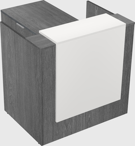 L-shaped modular reception