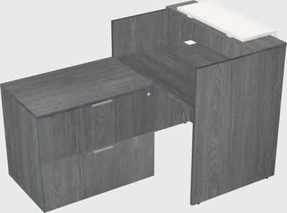 L-shaped modular reception