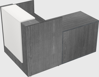 L-shaped modular reception