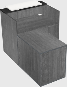 L-shaped modular reception