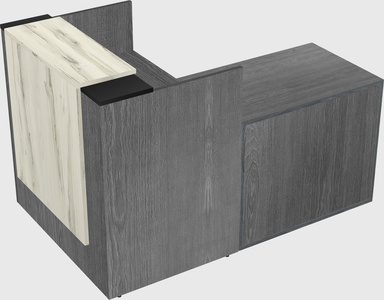 L-shaped modular reception