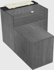 L-shaped modular reception
