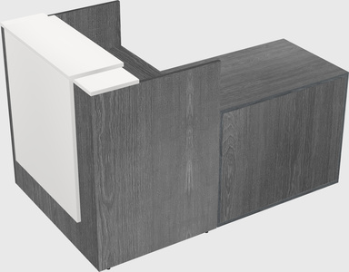 L-shaped modular reception