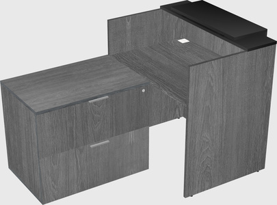 L-shaped modular reception