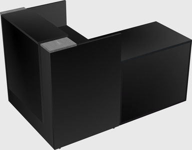 L-shaped modular reception