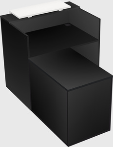 L-shaped modular reception