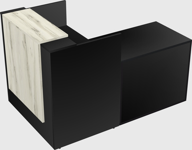L-shaped modular reception