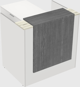 L-shaped modular reception