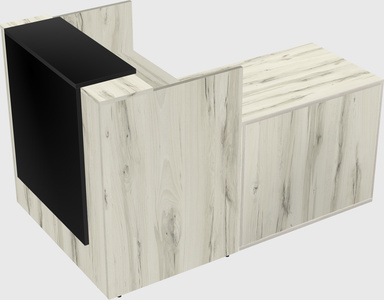 L-shaped modular reception