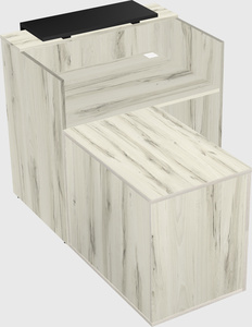 L-shaped modular reception