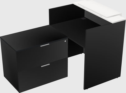 L-shaped modular reception