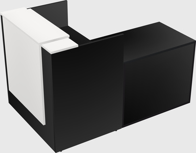 L-shaped modular reception