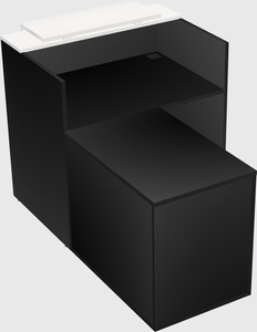 L-shaped modular reception